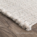 indoor outdoor white bohemian rug tassel